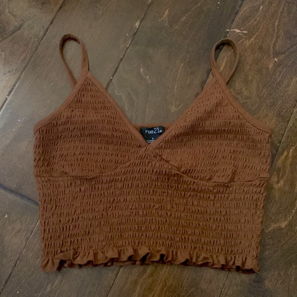 Cute brown rue 21 tank top